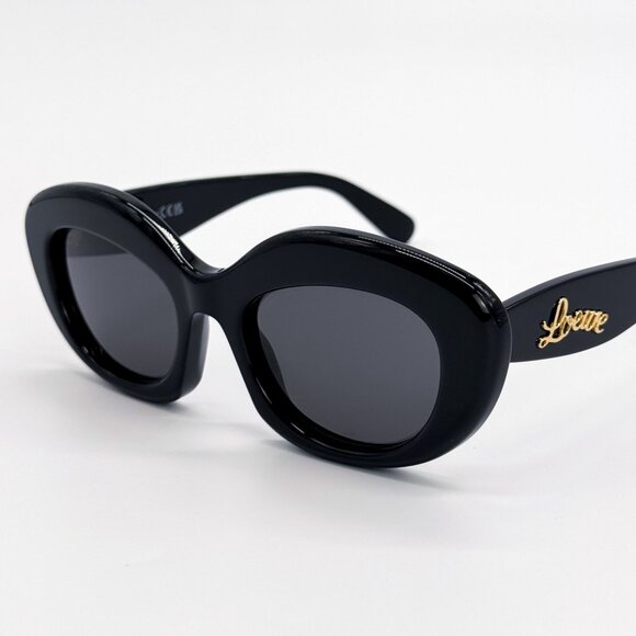 NEW LW40153I 01A, LOEWE BLACK WOMEN SUNGLASSES LOEWE - Picture 4 of 10